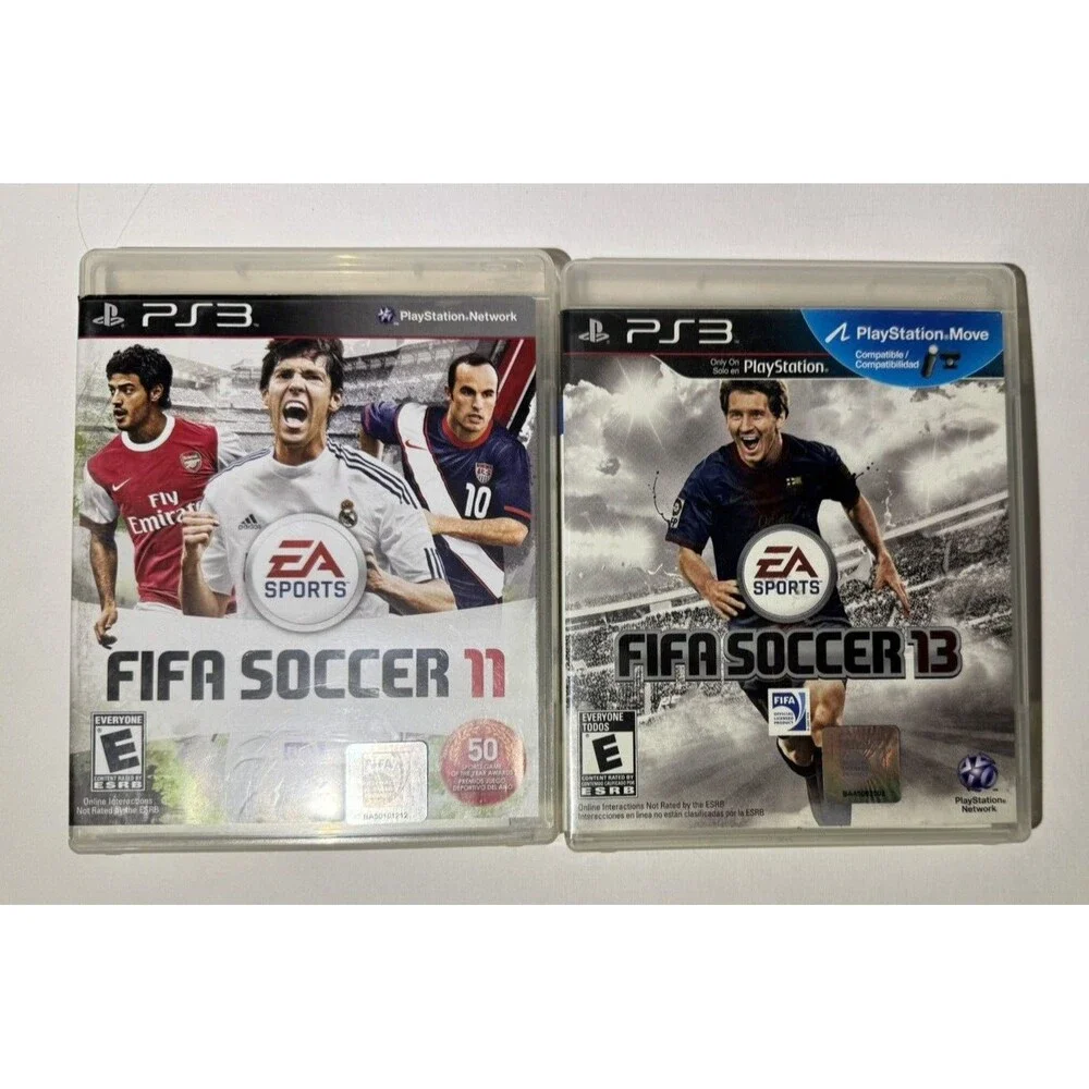 FIFA 11, 13 PS3 LOT of 2‎ GAMES Playstation 3 Game, with Manuals Soccer